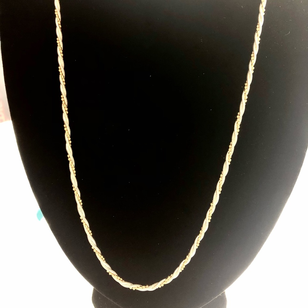 Vintage Napier Gold /Silver Twisted Rope Necklace